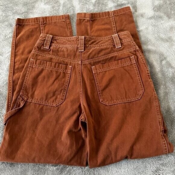 Aritzia Sun-deh Cargo Pants Women's size 2 Brown Tan Straight Leg - Picture 8 of 8
